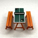 (image for) 1/4" Picnic Table / Ping Pong Table